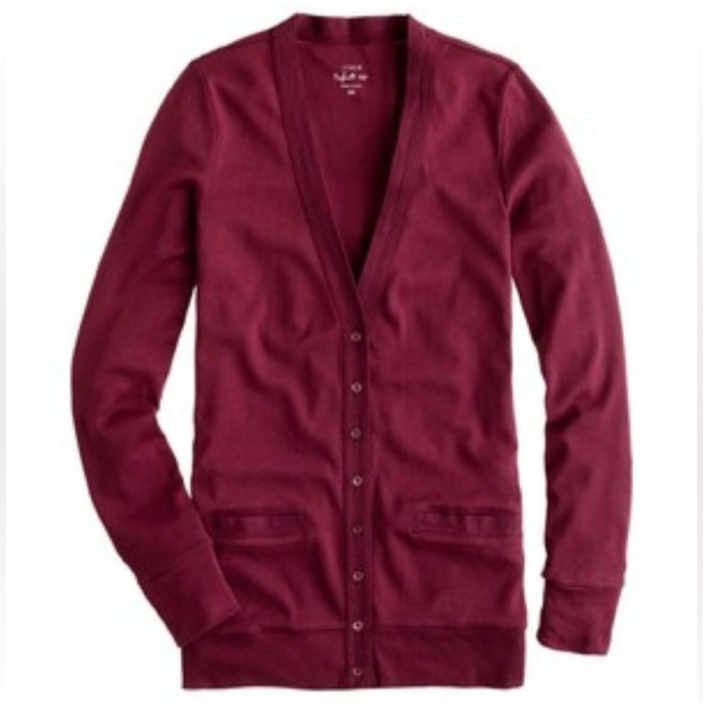 J. Crew UNWORN Perfect Silhouette Mixed Tape 100% Refined Cotton Pocket Cardigan